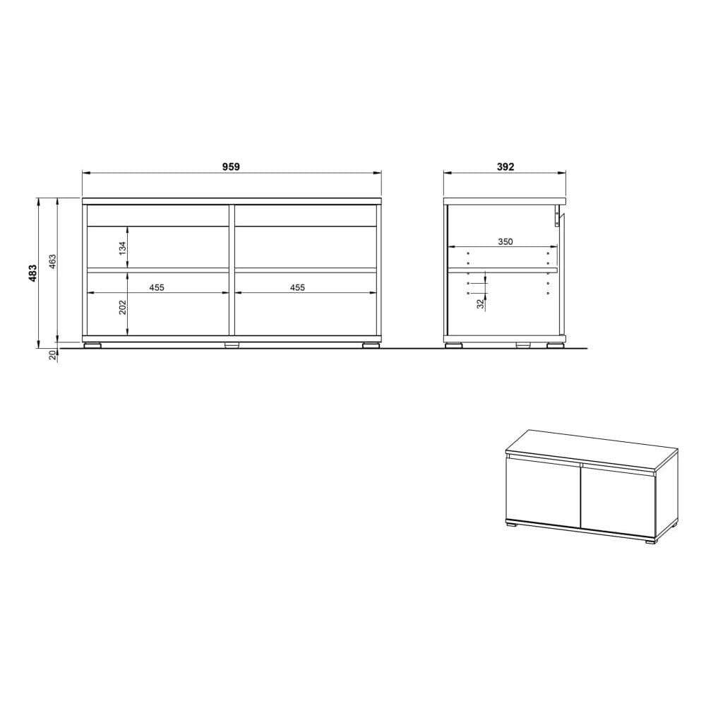 Panca Con Scarpiera Lissabon 95,9x39,2x48,3 Cm Faggio Nobile - Foto 6