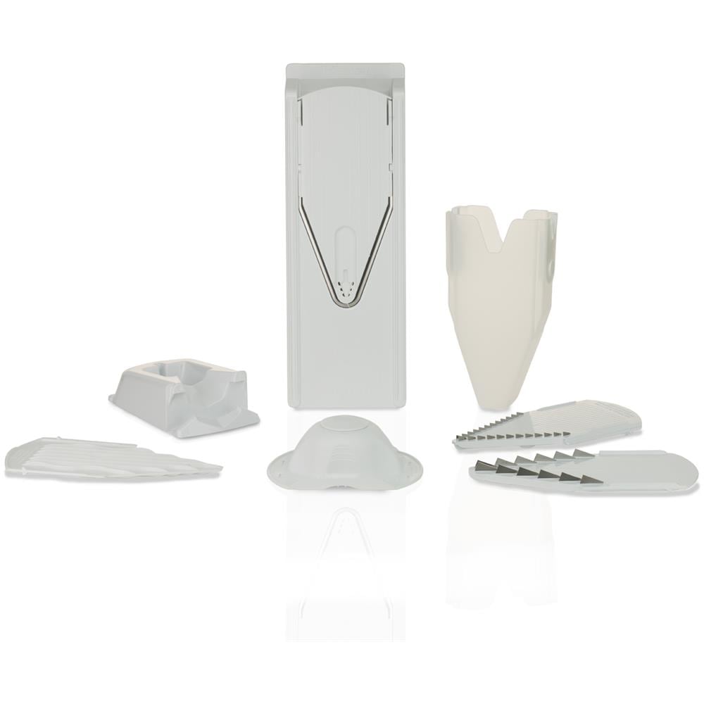 V3 V-affettatrice professionale per arance, affettatrice per cetrioli affettatrice di verdure affettatrice di verdure affettatrice di patatine fritte | bianco - Foto 1