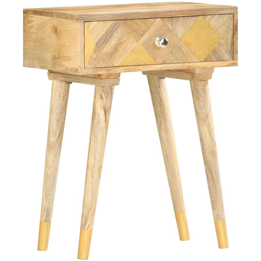 Comodino 40x30x58 Cm In Legno Massello Di Mango - Foto 8