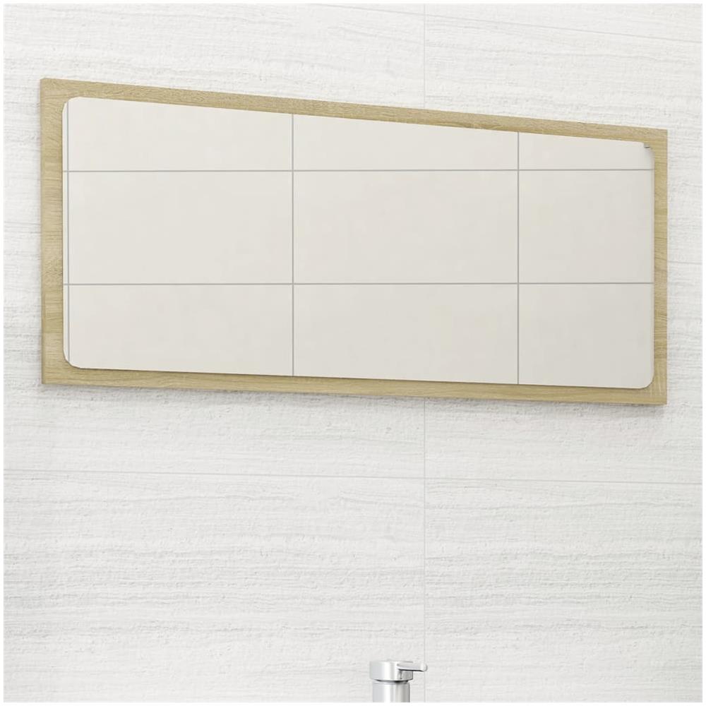 Specchio da Bagno Rovere Sonoma 80x1,5x37 cm Legno Multistrato - Foto 1