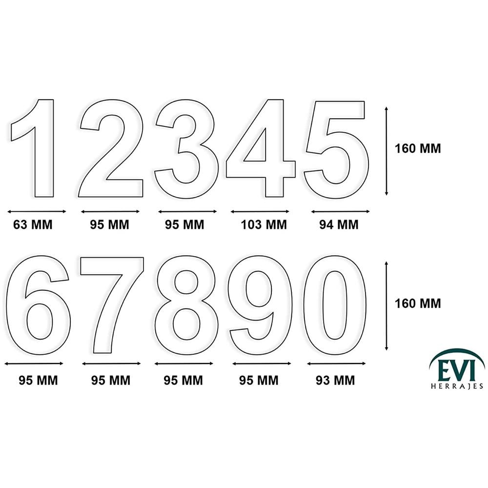 Numero Domestico Esterno, Portale O Garage, 16 Cm, Acciaio Inox Aisi 304, Installazione Adesiva (numero 8) - Foto 2