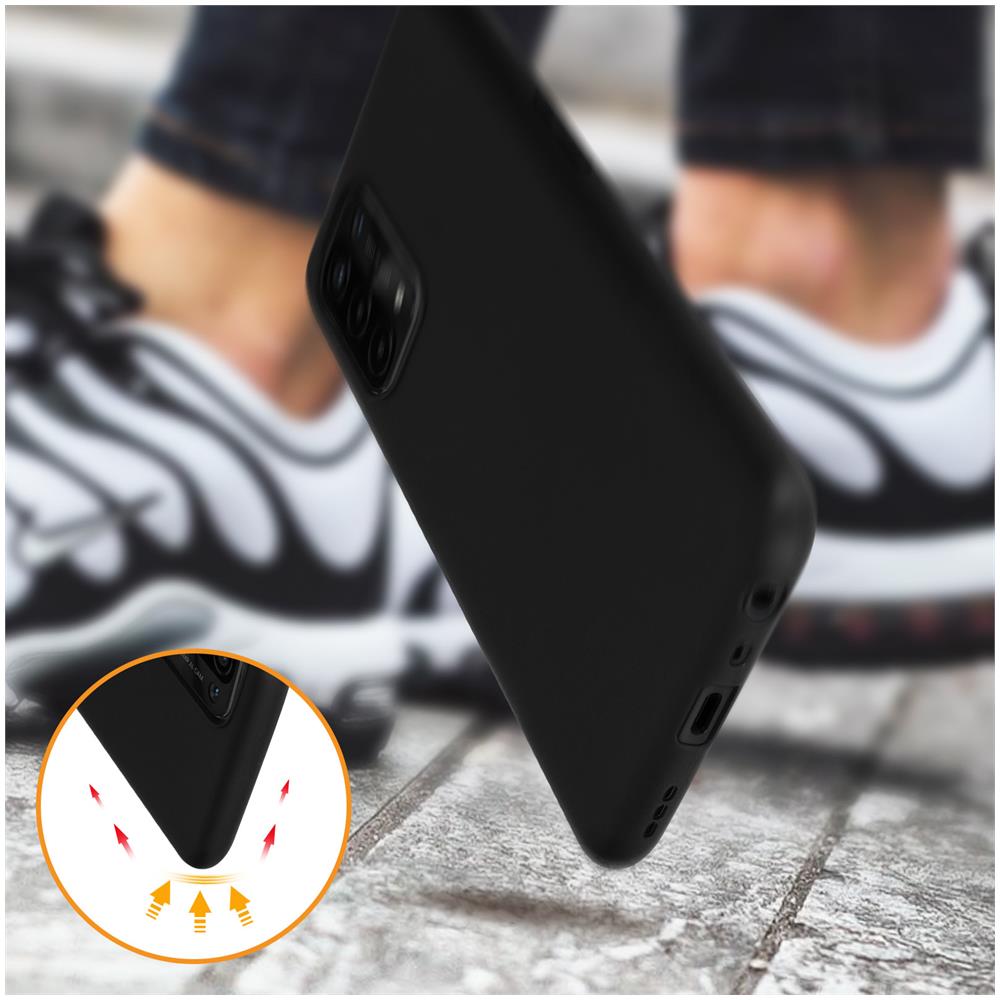 Cover Oppo A54 5g E A74 5g Resistente Silicone Gel Sottile Leggera Nera - Foto 2