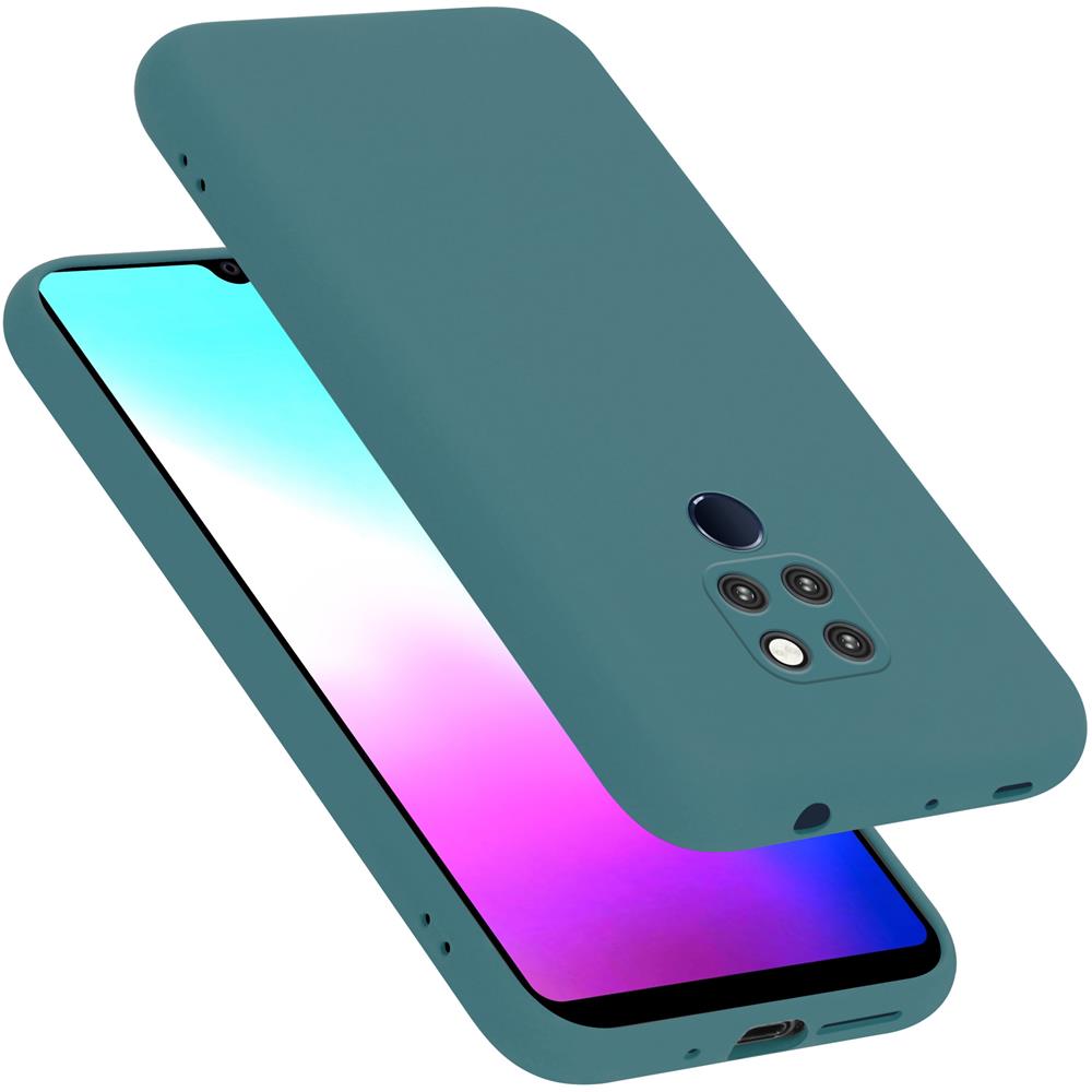 Custodia Compatibile Con Huawei Mate 20 In Liquid Verde - Coperchio Protettivo In Silicone Tpu Flessibile - Foto 1