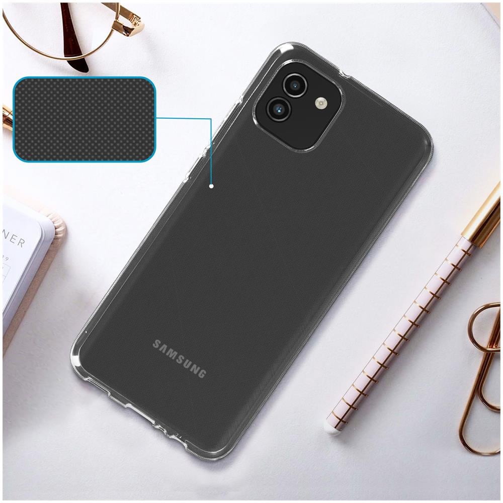 Cover Samsung Galaxy A03 Silicone Morbido Anti-ingiallimento Trasparente - Foto 5
