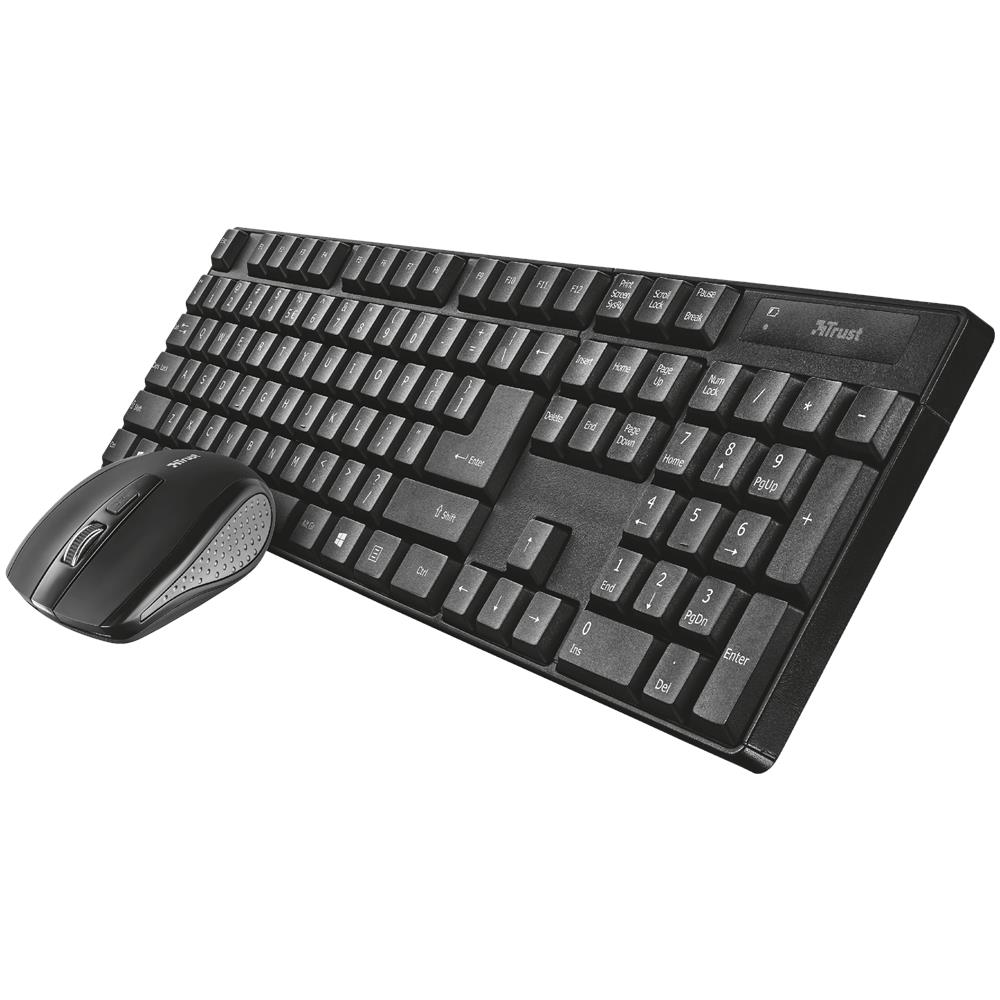 Tastiera e Mouse Wireless 24107 (Layout QWERTY) Colore Nero - Foto 2