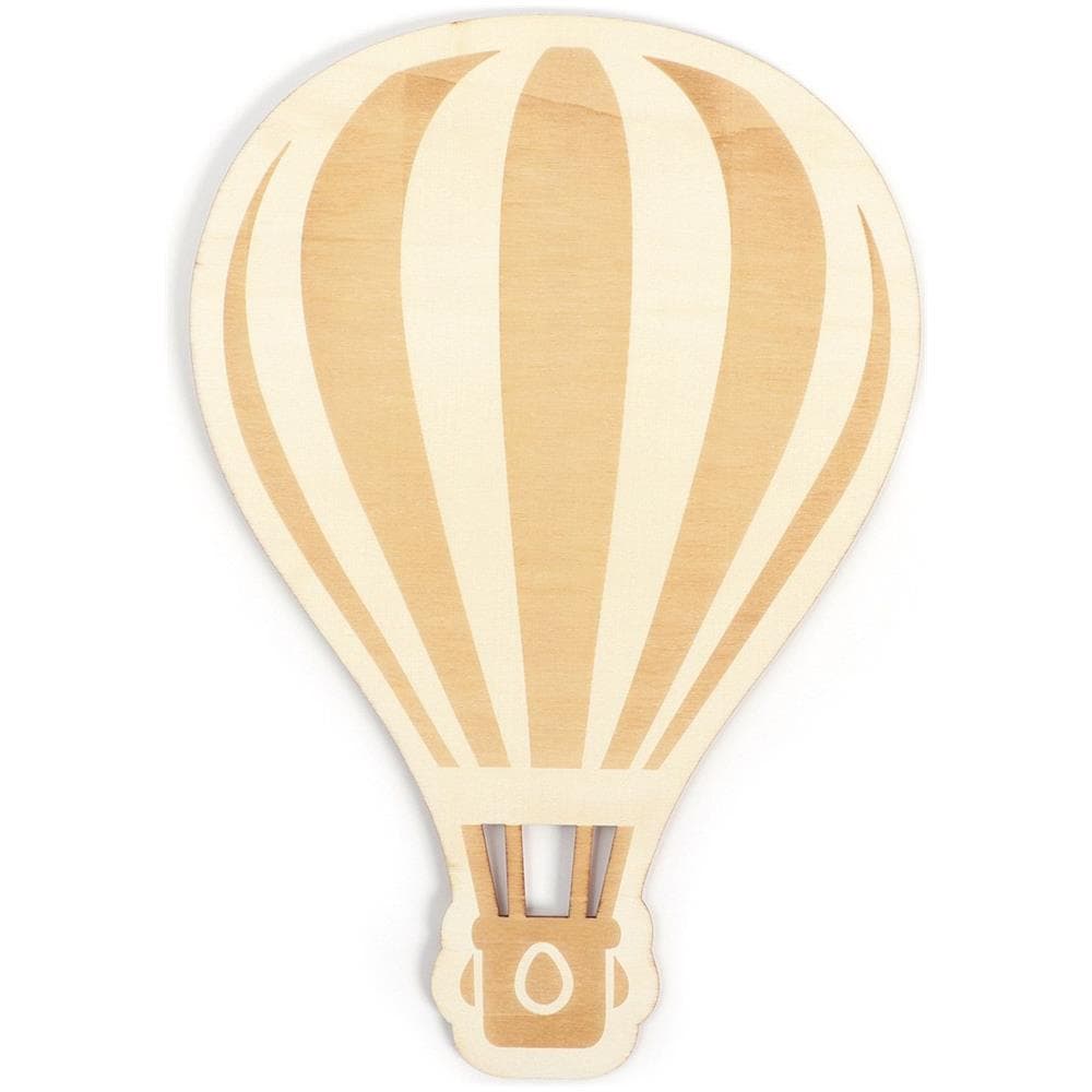 Mongolfiera In Legno Da Decorare 30 X 20 Cm - Foto 1