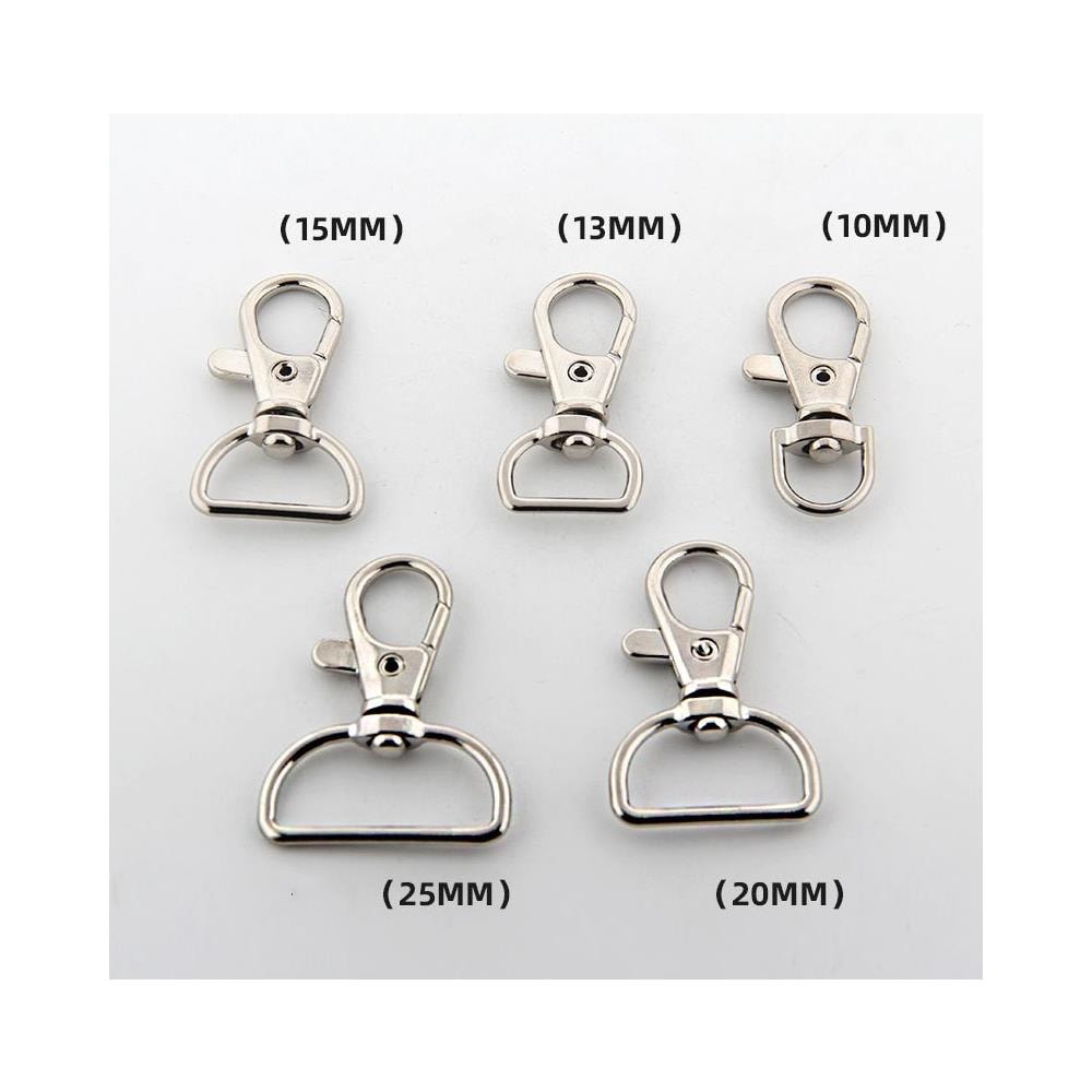 Anelli Girevoli Con Moschettone 10 Pz Silver 2,5 Cm - Foto 5