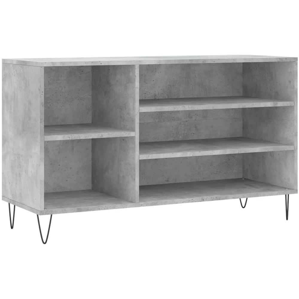Scarpiera Grigio Cemento 102x36x60 Cm In Legno Multistrato - Foto 2