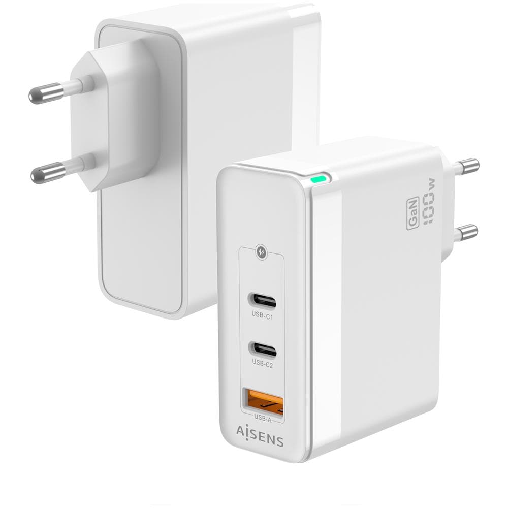ASCH-100W3P008-W Caricabatterie per dispositivi mobili Universale Bianco AC Ricarica rapida Interno - Foto 1