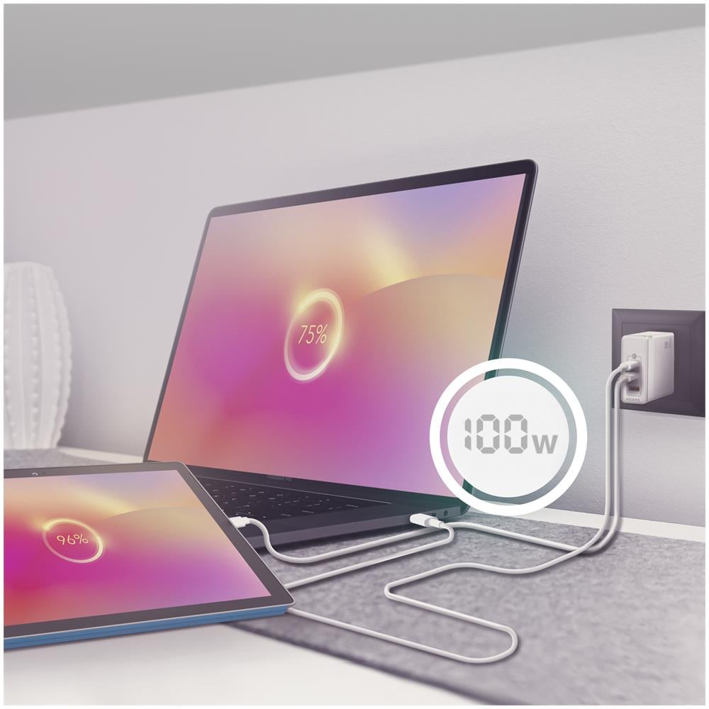 ASCH-100W3P008-W Caricabatterie per dispositivi mobili Universale Bianco AC Ricarica rapida Interno - Foto 6