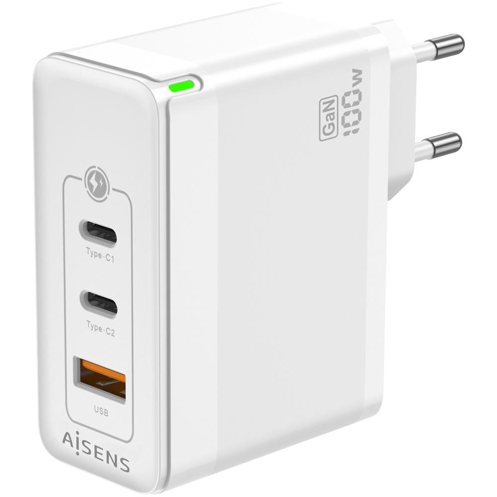 ASCH-100W3P008-W Caricabatterie per dispositivi mobili Universale Bianco AC Ricarica rapida Interno - Foto 2