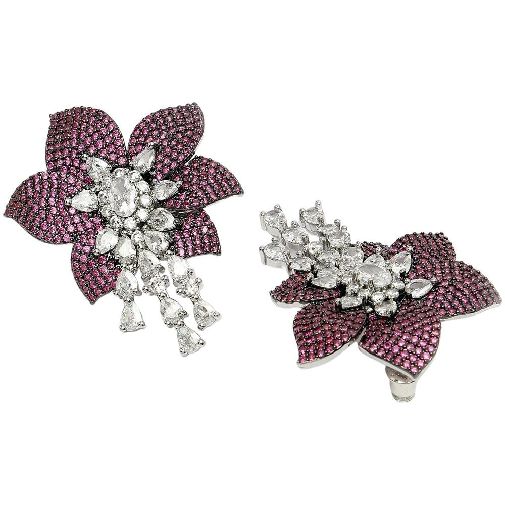 Orecchini a Bottone Pendenti Floreali Collezione Diva - Foto 2