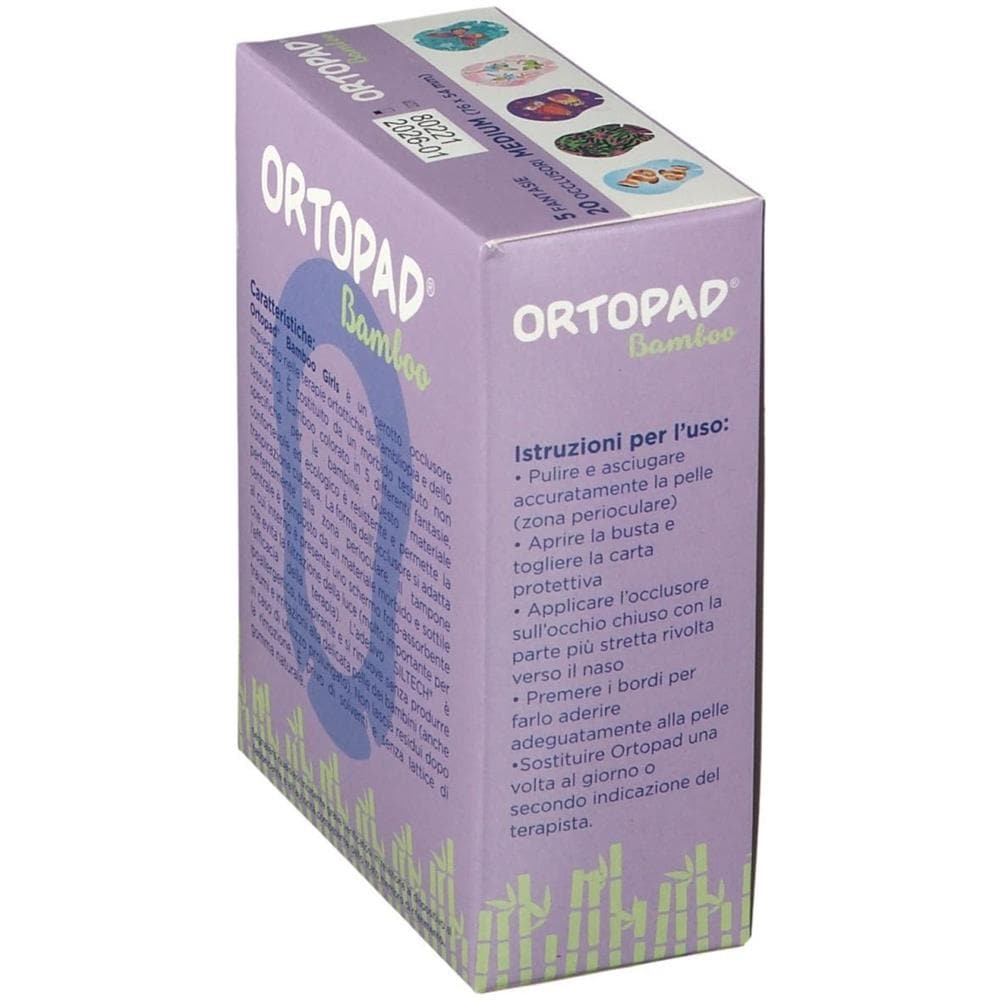 Cerotto Oculare per Ortottica Ortopad Girls M 5,4X7,6 20 Pezzi - Foto 1