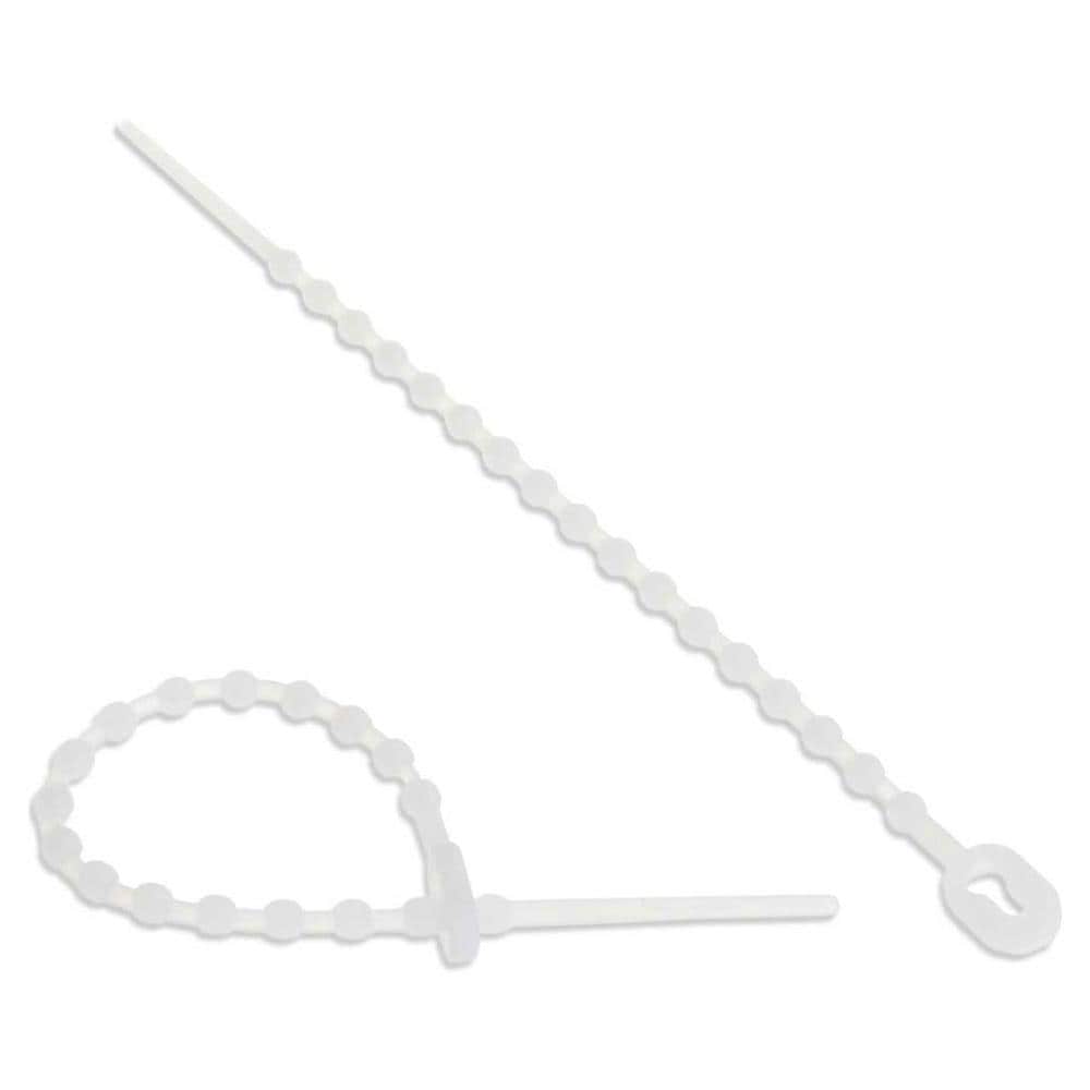 fascette per cablaggio a grani riapribili, 150mm, colore neutro, 100pz - Foto 1