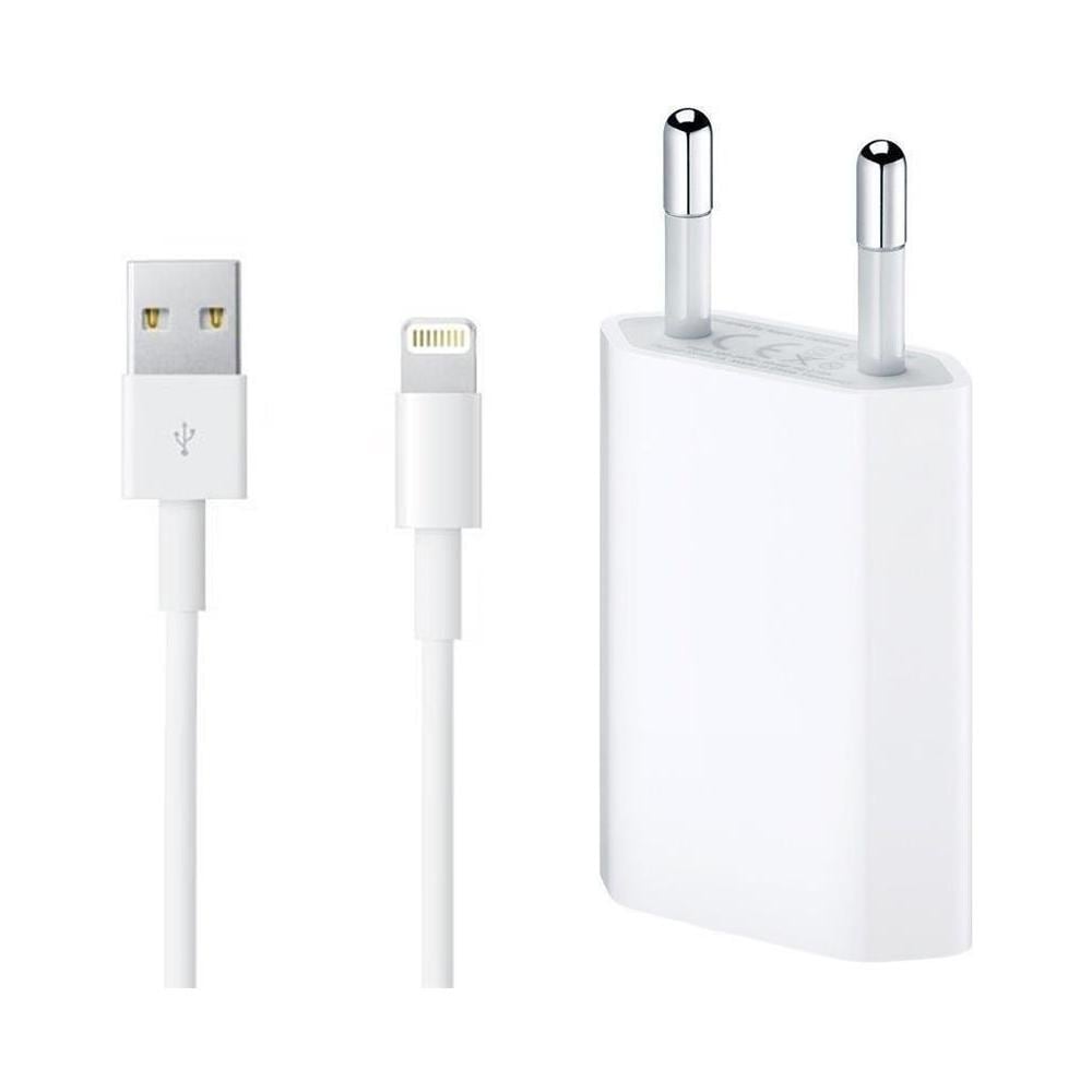 Adattatore Alimentatore di rete USB originale 5W Spina Carica Batteria + Cavo Dati Lightning - Foto 1