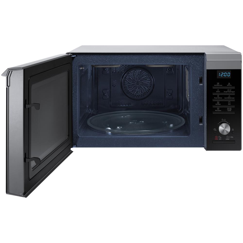 SAMSUNG - MC28M6075CS Microonde+Grill+Aria Ventilata Potenza 900+Potenza  Grill 1500+Potenza Aria Ventilata 2100 Watt Capacità 28 Litri Colore  Argento / Nero - ePRICE