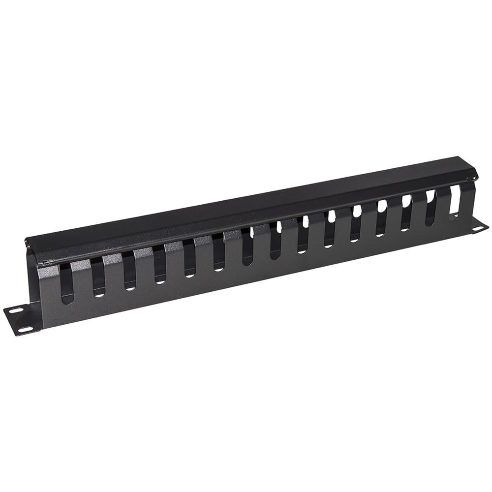 Pannello Guidacavi Per Armadi Rack 19" 1u A Gabbia Nero 483x42x70 Mm In Metallo - Foto 1