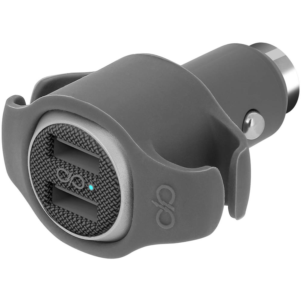 Caricabatterie Auto 2x Porte Usb 4.8a Garanzia A Vita - Grigio - Foto 2