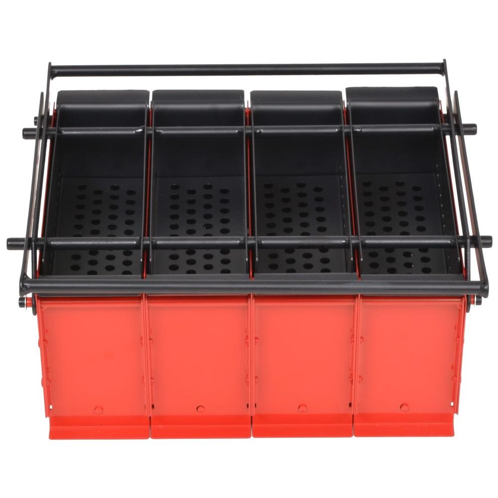 Compattatore di Carta in Acciaio 38x31x18 cm Nero e Rosso - Foto 2