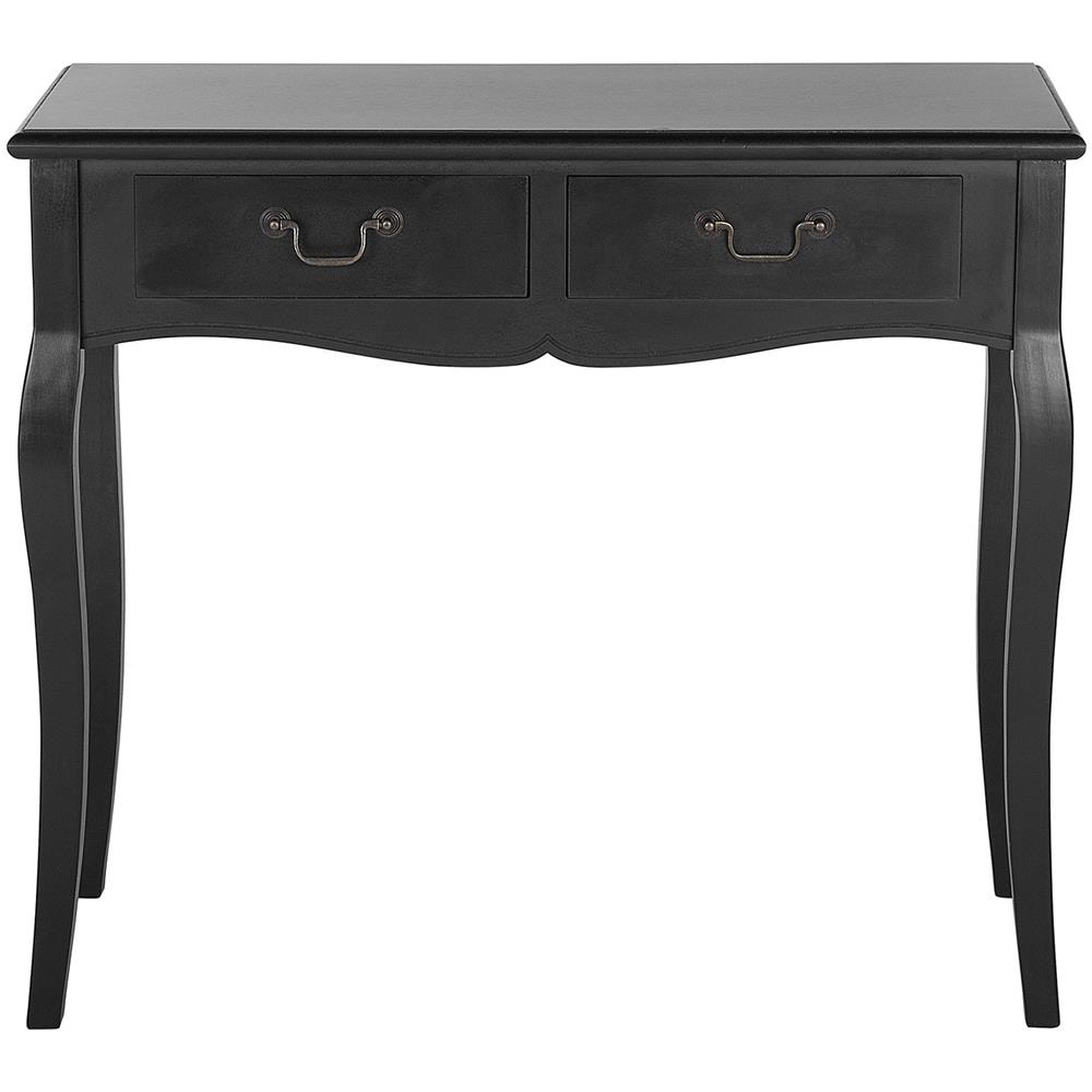 Tavolo Consolle Nero 2 Cassetti Klawock - Foto 2