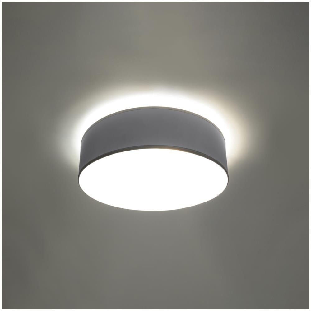 Novità! Plafoniera Grigia Per Cucina E Camera - Pvc - Arena 35 Sl. 0122 Lampada Da Soffitto Rotonda, Stile Moderno, A 2 Luci Led E-27 *** Lampade - I Prezzi Più Bassi Su Amazon! - Foto 15