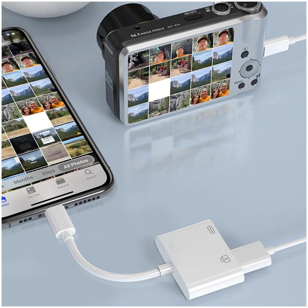 Adattatore Iphone / Ipad Da Lightning Verso Usb E Ricarica Lightning - Foto 2