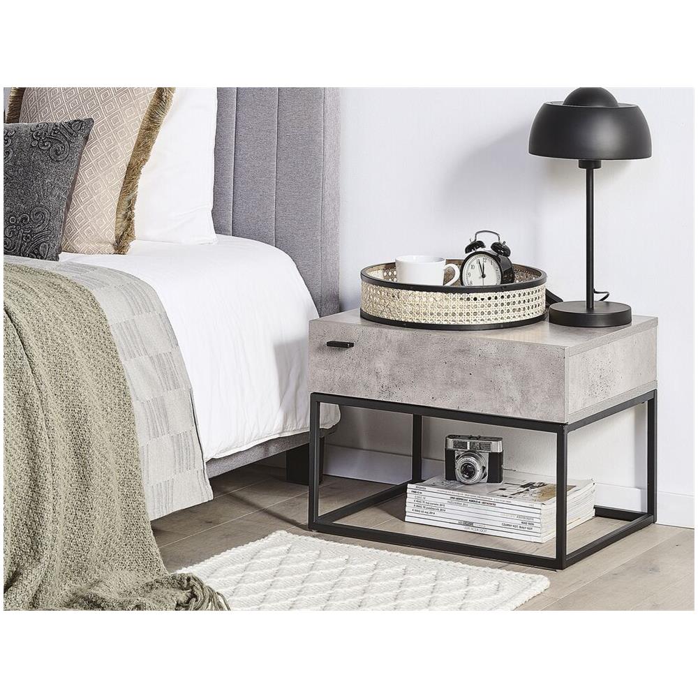 Comodino In Effetto Cemento Cairo - Foto 2