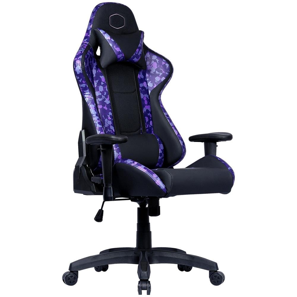 Sedia Gaming Caliber R1S Purple Camo in PU Traspirante Colore Nero / Porpora - Foto 2