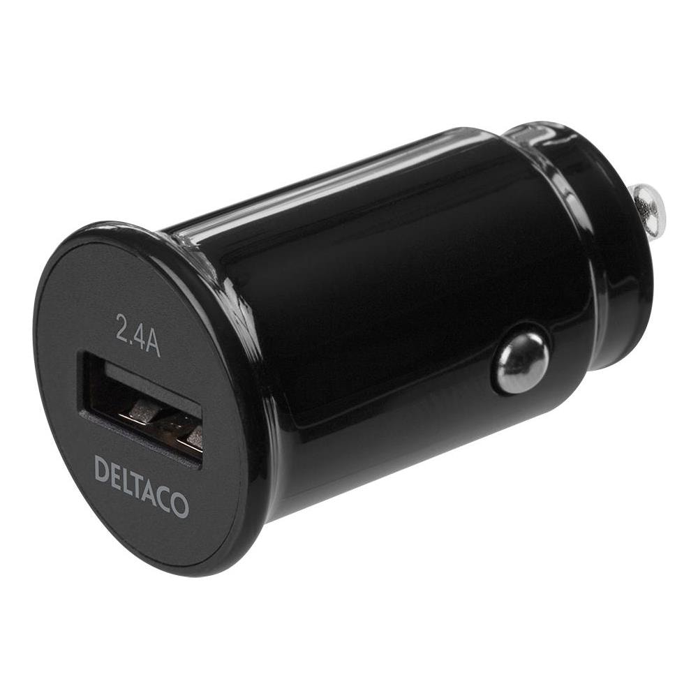 Caricabatteria Da Auto Usb Deltaco 12/24 V Con Dimensioni Compatte E 1x Porta Usb-a, 2 - Foto 1