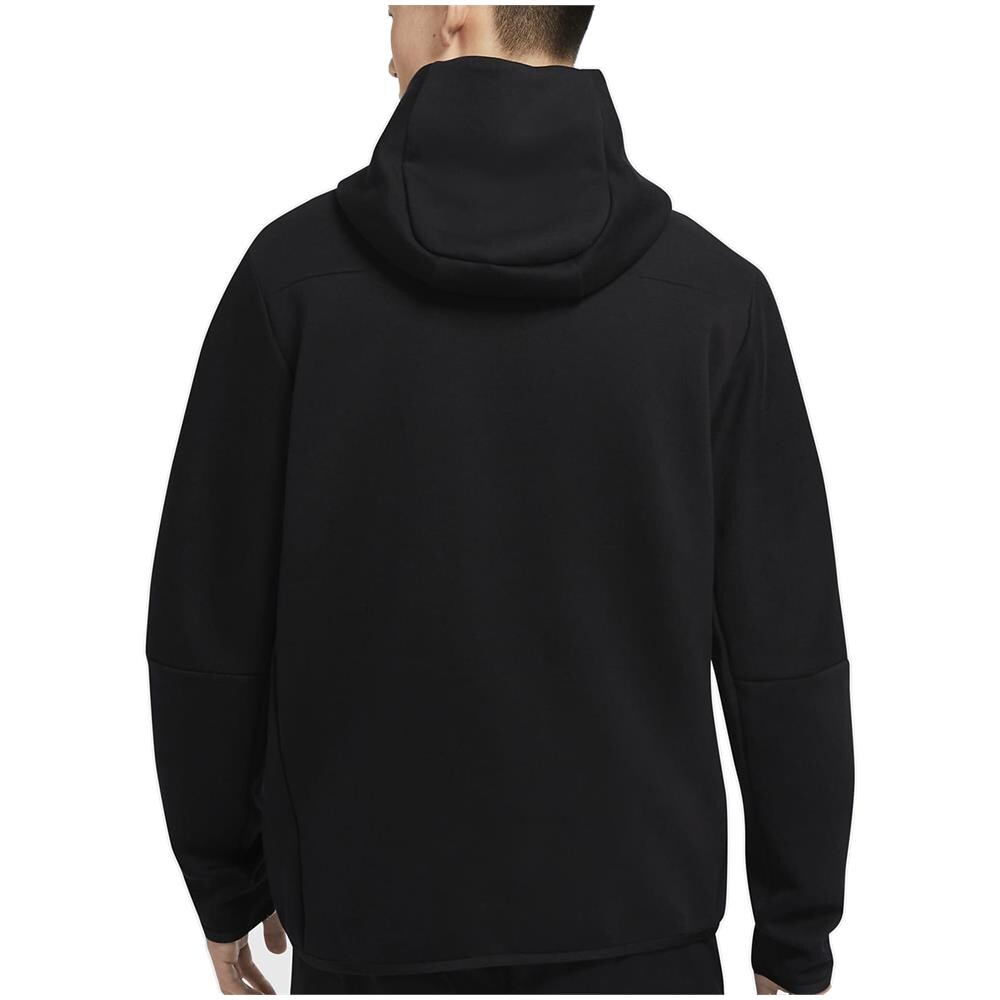 Felpa Da Uomo Con Cappuccio E Full Zip Tech Fleece Nera Taglia L Codice Cu4489-010 - Foto 2