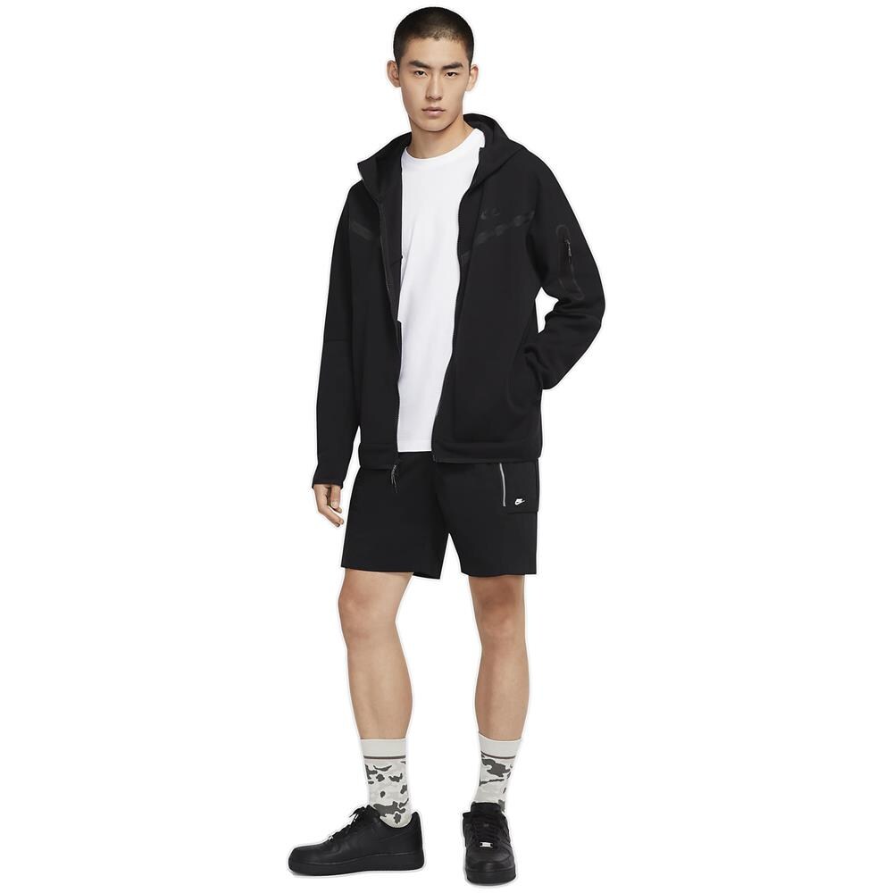Felpa Da Uomo Con Cappuccio E Full Zip Tech Fleece Nera Taglia L Codice Cu4489-010 - Foto 6