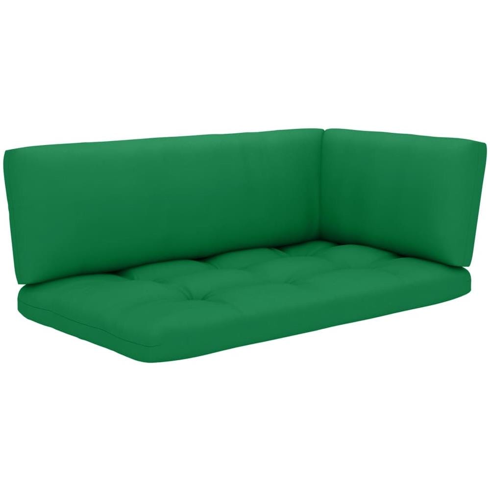 Cuscini per Divano su Pallet 3 pz Verdi - Foto 1