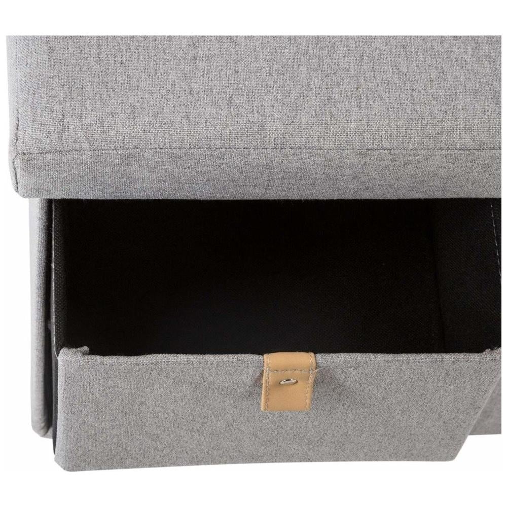 Scarpiera Con Sedile, 2 In 1, Grigio - Foto 2
