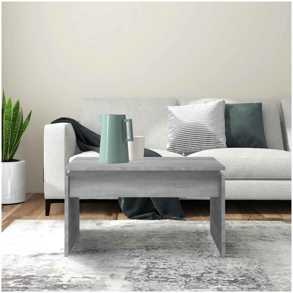 Tavolino Da Salotto Grigio Sonoma 68x50x38 Cm Legno Multistrato - Foto 3