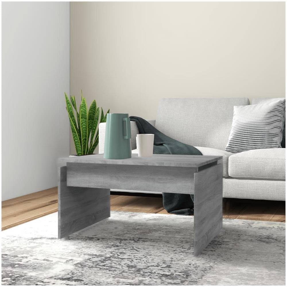 Tavolino Da Salotto Grigio Sonoma 68x50x38 Cm Legno Multistrato - Foto 1