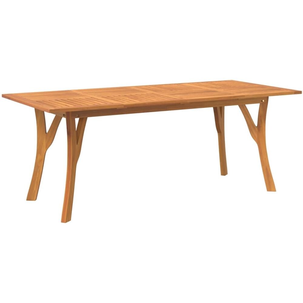 Tavolo Da Giardino 200x90x75 Cm Legno Massello Di Acacia - Foto 2