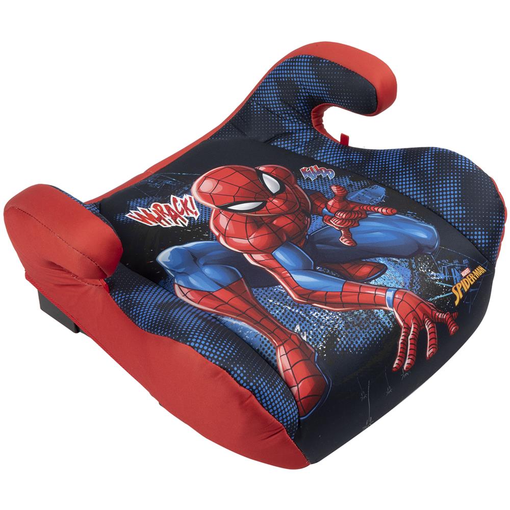 Alzabimbo Isofix Marvel Spiderman Adatto A Bambini Con Altezza Da 125 A 150 Cm Supereroi Uomo Ragno Seggiolino Rosso Azzurro Sicurezza - Foto 2