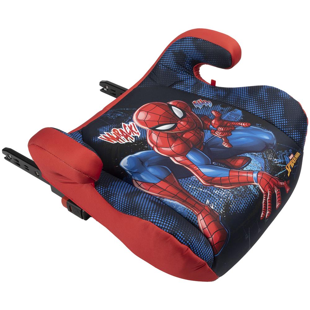 Alzabimbo Isofix Marvel Spiderman Adatto A Bambini Con Altezza Da 125 A 150 Cm Supereroi Uomo Ragno Seggiolino Rosso Azzurro Sicurezza - Foto 3