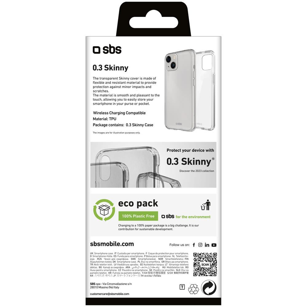 TESKINIP1567T custodia per cellulare 17 cm (6.7"") Cover Trasparente per iPhone 15 Pro - Foto 3