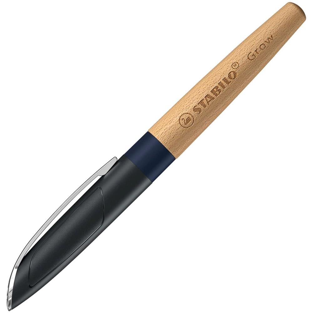 Grow - Penna Stilografica Ecosostenibile - CO2 neutral - in Blu Mirtillo /Faggio - Cartuccia inclusa - Foto 2
