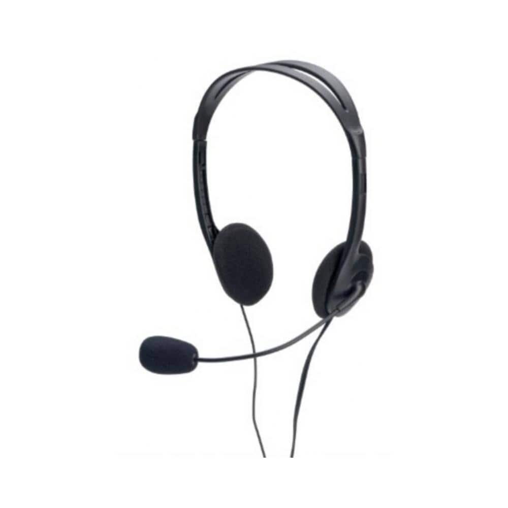 Cuffia Stereo con Microfono e Controllo Volume Nero - Foto 1