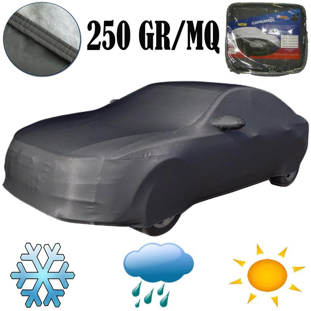 Copriauto Telo Copri Auto Cappotta Copertura Felpato 250gr Impermeabile Antigraffio Adatto A Qualsiasi Stagione Universale Misura: M = 430 X 165 X 120 (Lunghezza X Larghezza X Altezza) Copriauto Adatto Per Pioggia - Neve - Brina - Polvere - Raggi Solari - Foto 1
