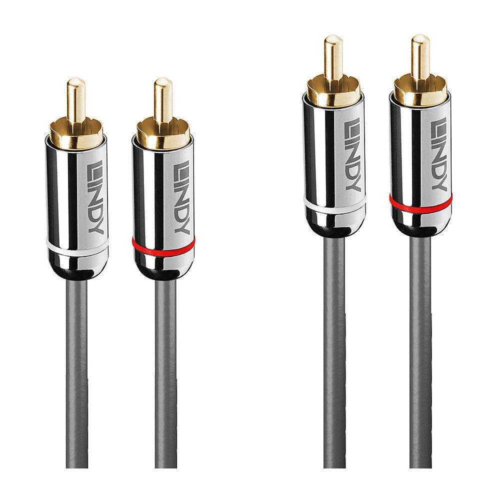 35349 Cavo Audio 10 M 2 X Rca Antracite (10m Dual Phono Cable, Cromo - Line - Warranty: 120m) - Foto 1