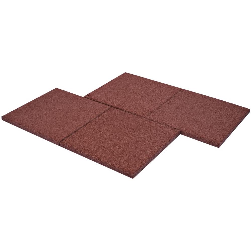 Piastrelle Anticaduta 18 Pz In Gomma 50x50x3 Cm Rosse - Foto 6