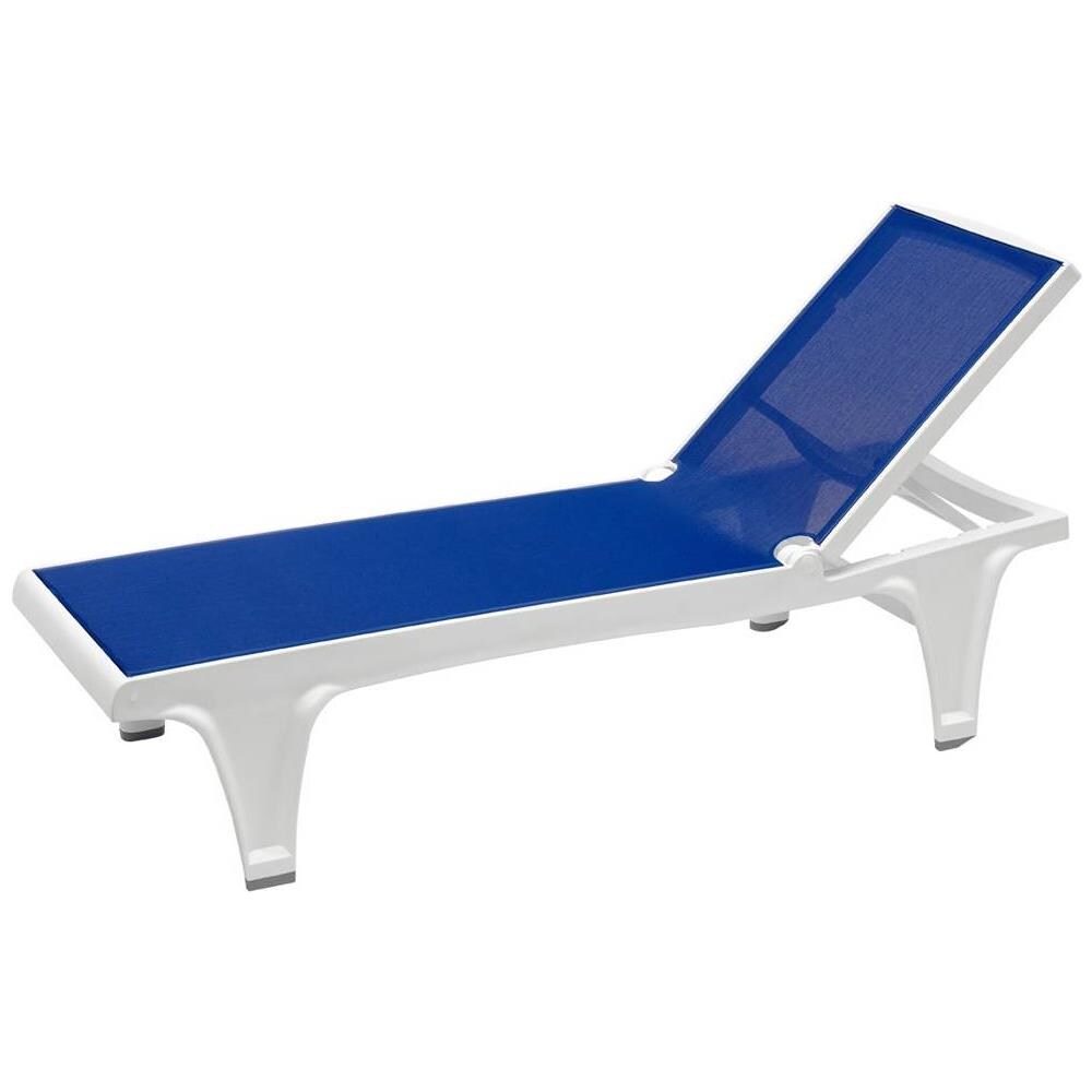 Lettino Tahiti Bianco / blu 2043-2 10 T60 - Foto 3
