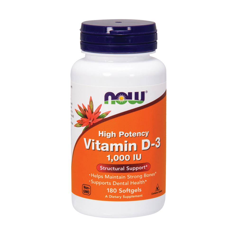 Vitamin D-3, 1000 Iu - 180 Softgels - Vitamina D3 - Foto 1