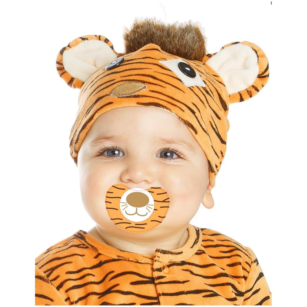 Costume Da Tigre Di Lusso Per Neonato Con Ciuccio - Taglia: 1 A 2 Anni - Foto 2