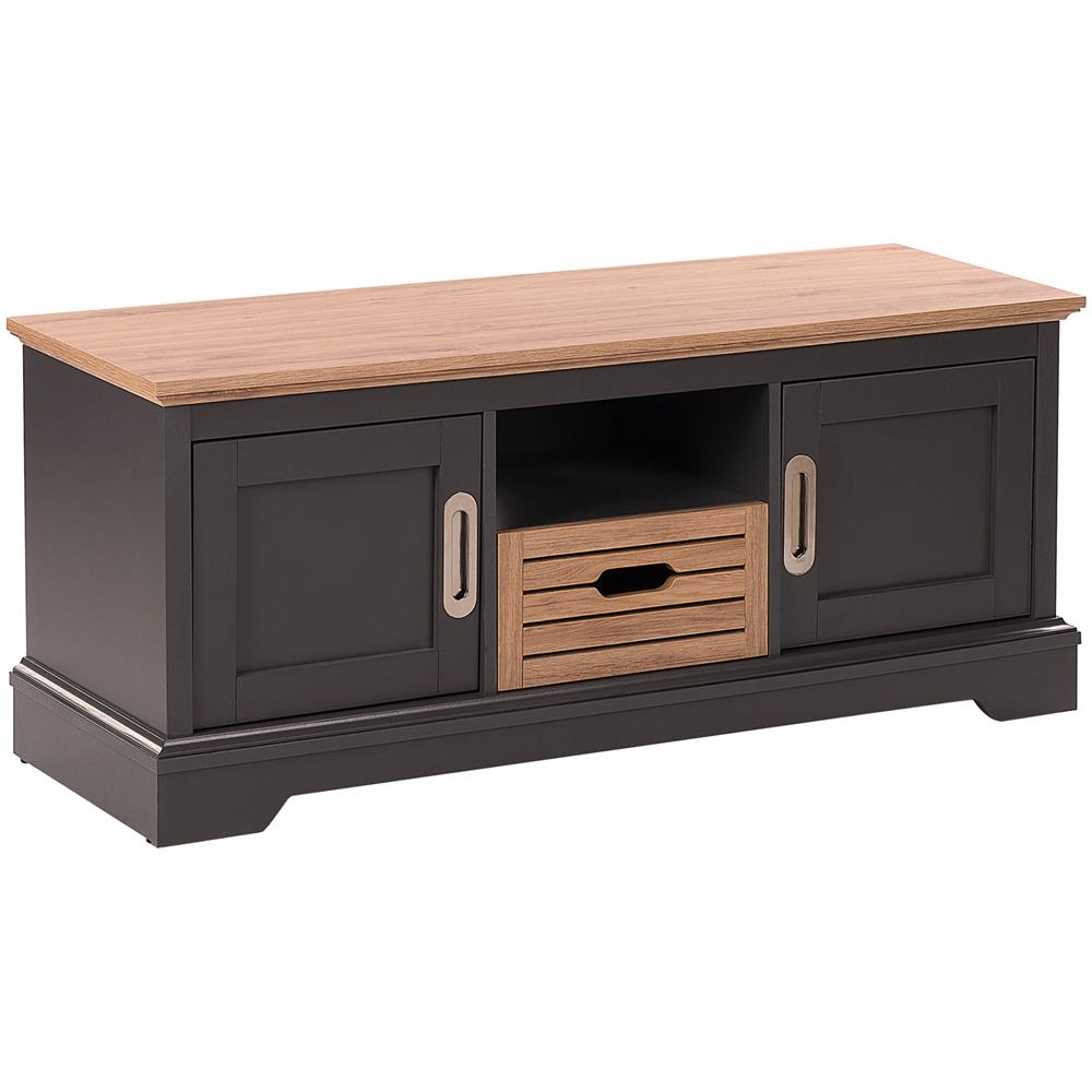 Mobile Tv In Colore Grigio / legno Chiaro Garet - Foto 1