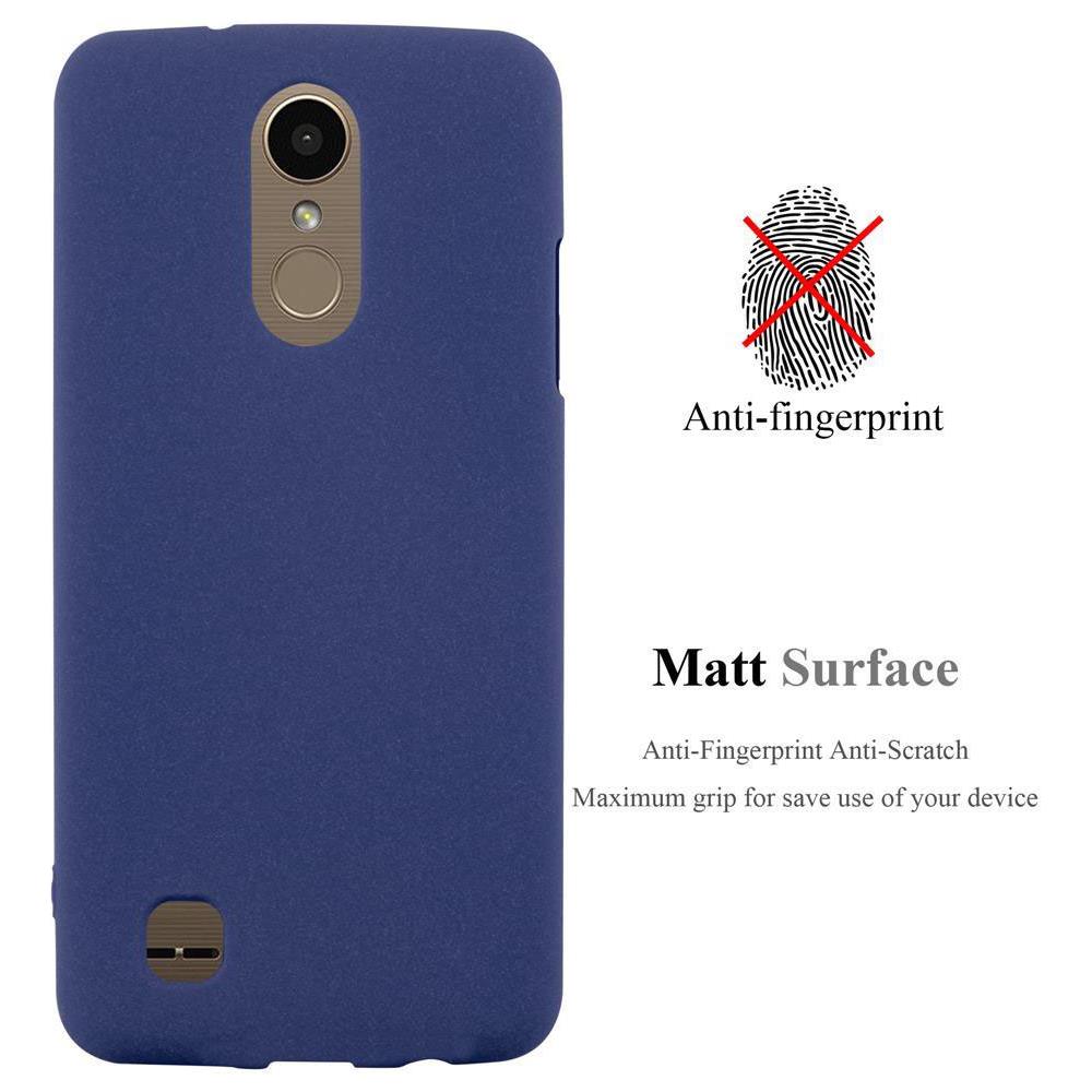 Custodia Compatibile Con Lg K10 2017 Us Version In Frost Blu Scuro - Coperchio Protettivo In Silicone Tpu Flessibile - Foto 2