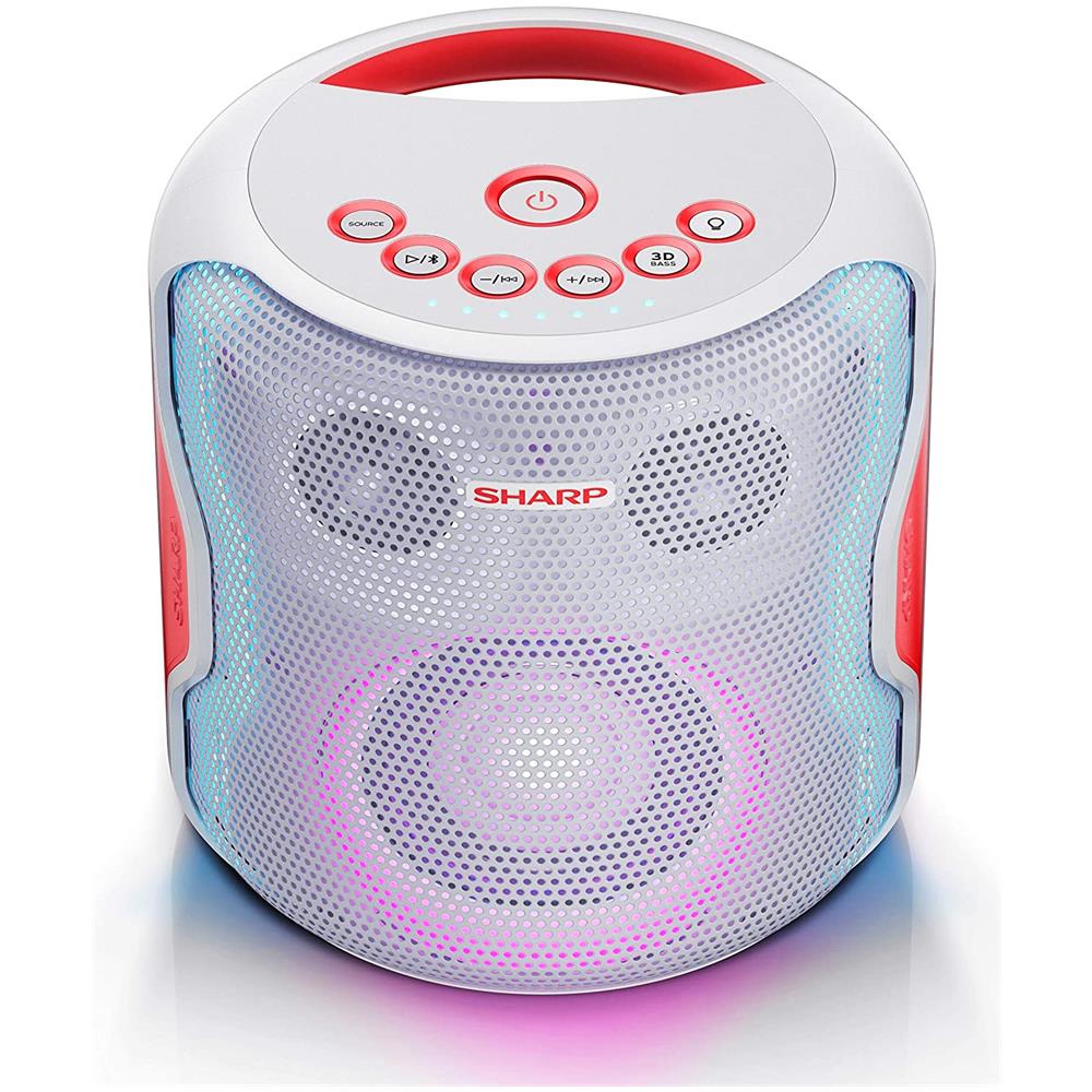 Speaker per Feste PS-919 Wireless Bluetooth 2.1 Canali Batteria Ricaricabile Potenza 130 Watt USB AUX Luci Led Colore Bianco - Foto 2